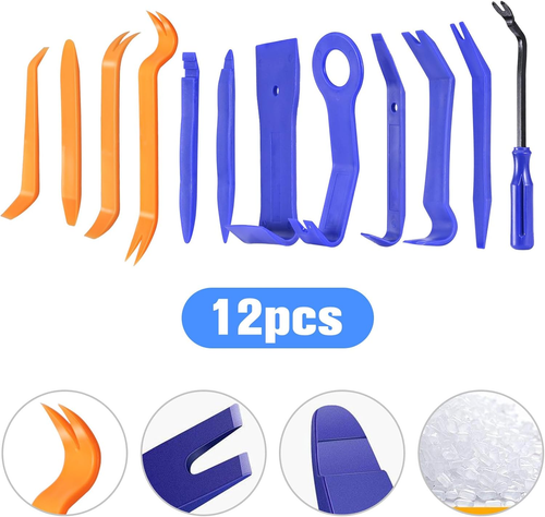 12 Utensili a Leva per Auto, Set Di Spaccature per La Rimozione Di Rivestimenti - Foto 2 di 12