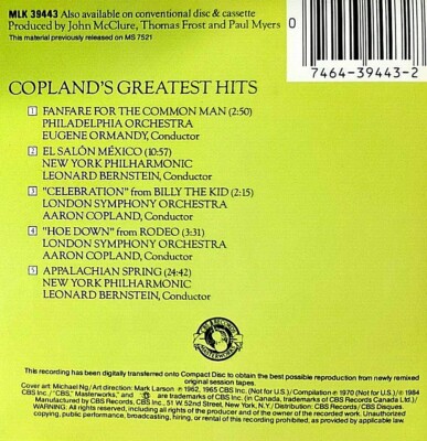 Copland's Greatest Hits - 