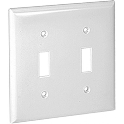Orbit OPM2-W Midi 2-Gang Wall Plate Switch White (Qty of 10)