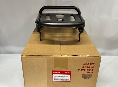 HONDA Schwarz Hinten Rack Gepäck Tasche Unterstützung Super Cub C125 2018-22