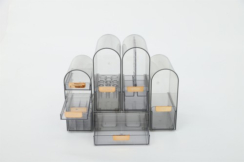 Countertop Makeup Organizer Makeup Organizers Multi-function Organizer Grey