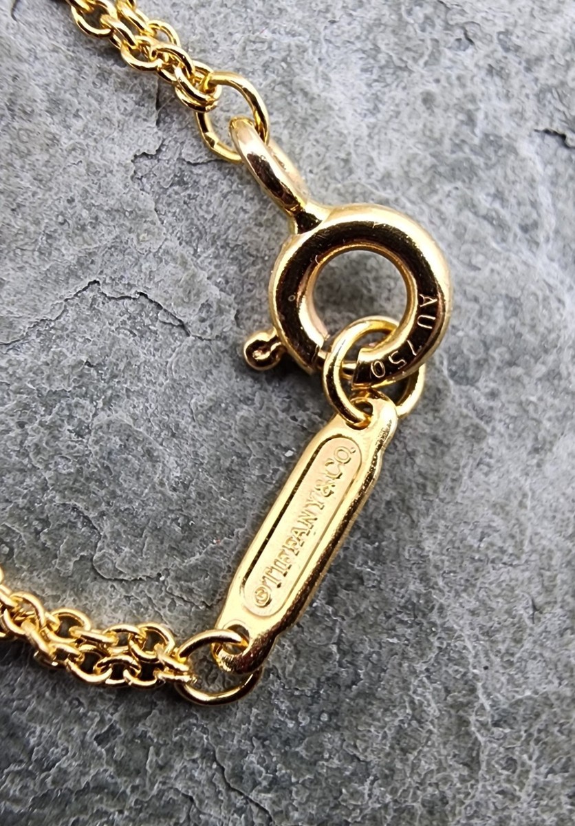 18k .750 Yellow Gold Tiffany & Co Infinity Double Chain 16 18k .750 Yellow Gold Tiffany & Co Infinity Double Chain 16