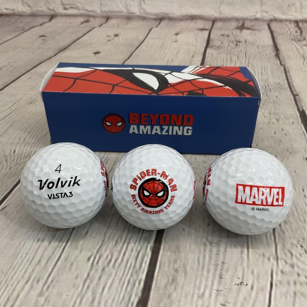 Volvik Vista3 Spiderman Golf Balls - Limited Edition Marvel Volvik Vista3 Spiderman Golf Balls - Limited Edition Marvel