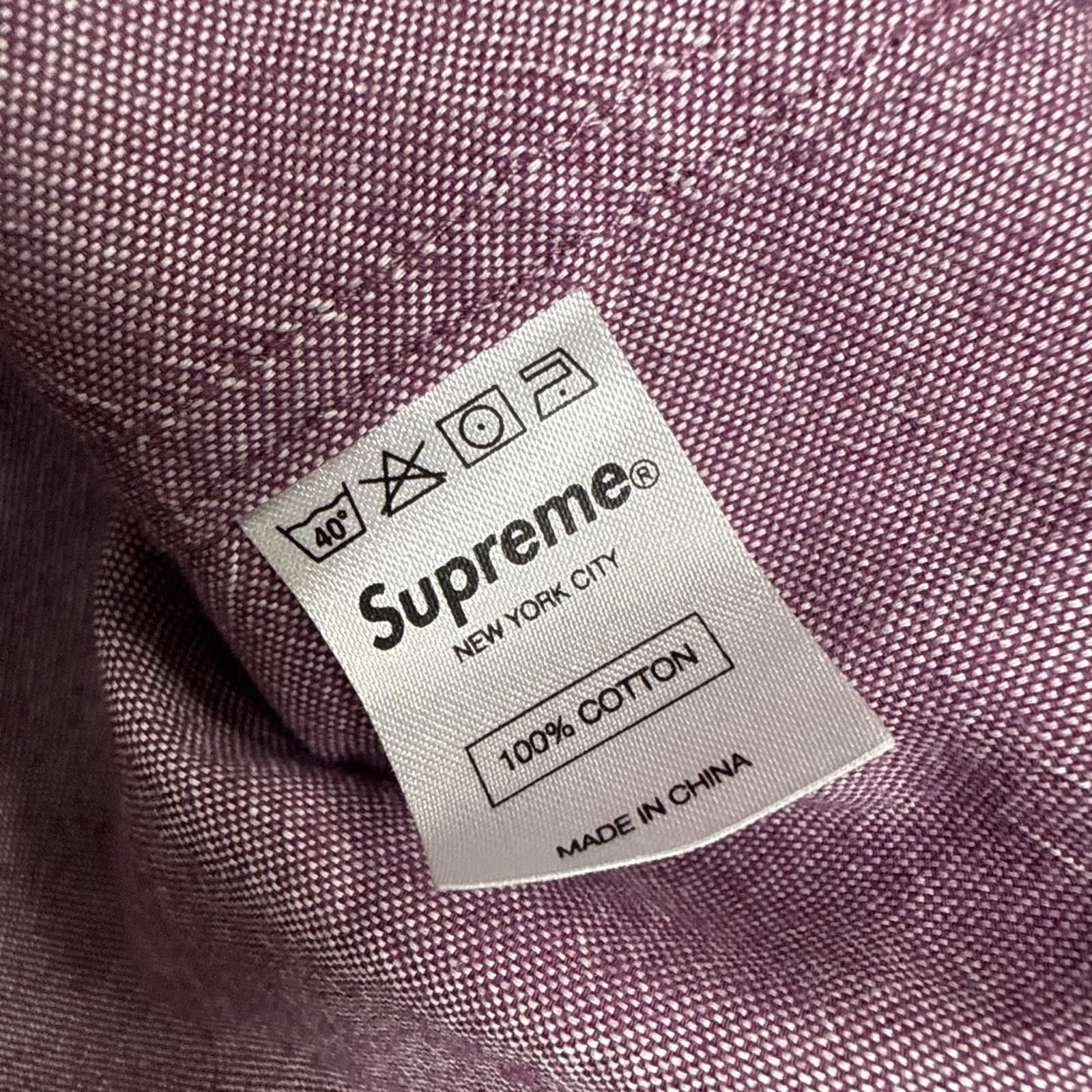 Supreme Long Sleeve Solid Button-Down Shirt Oxfor… - image 5