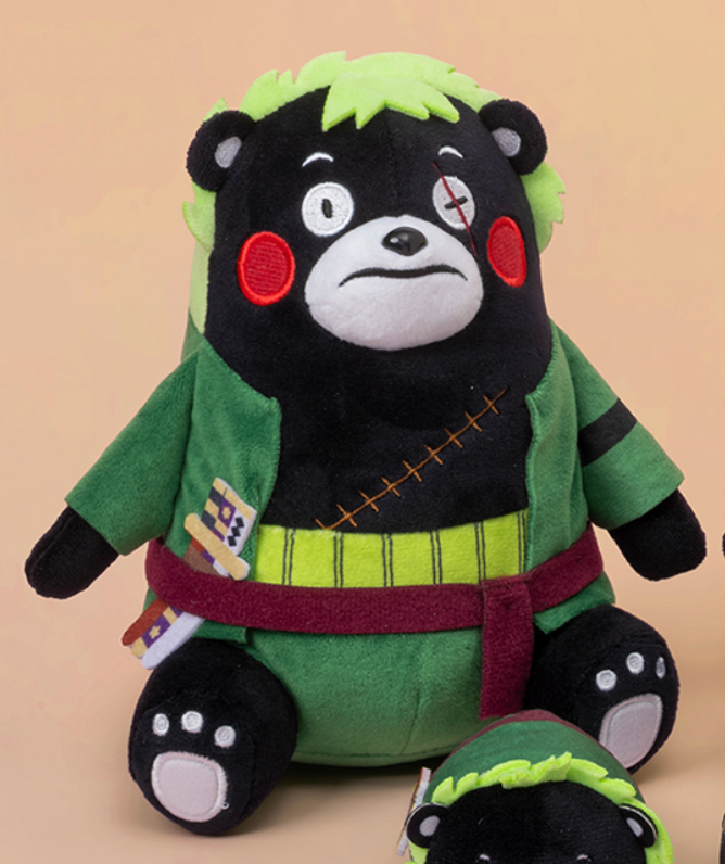 PSL Kumamon Sanji & Zoro Sitting Plush Toy Straw Hat Store Ltd
