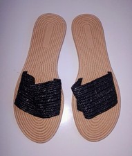 Elegante Schwarze Stretch Damen Slipper/Panto...
