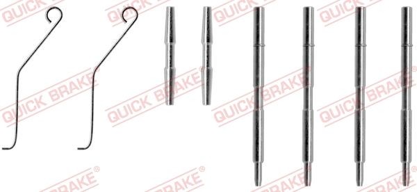 Quick Brake ZubehöRsatz, Scheibenbremsbelag 109-1044 Passend FüR Iveco-image