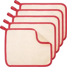 Quick Dry Dual Sided Exfoliating Face & Body Wash Cloth (5 Pcs)