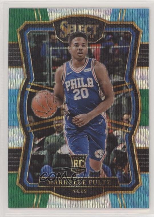 2017-18 Panini Select Premier Level Tri-Color Prizm Markelle Fultz #195 gi3