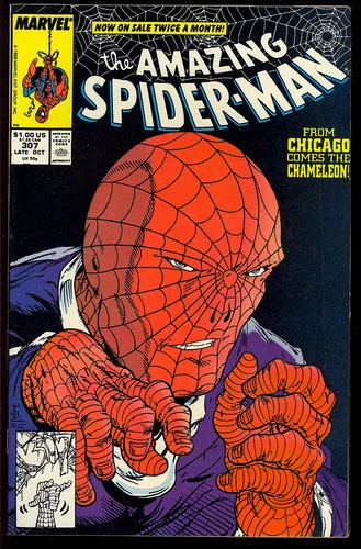 Amazing Spider-Man #307 High Grade Todd McFarlane Art Marvel Comic 1988 VF-