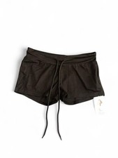 Black Drawstring Waist Shorts