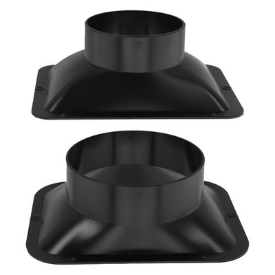 Long Duct Fan Hose Adapter Wall Flange Vent Connector Kitchen Hood Ventilation