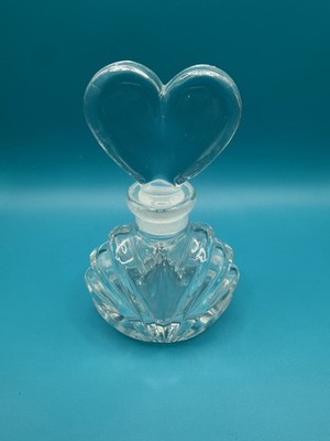 Crystal Glass Perfume Bottle- Heart