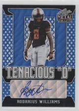 2021 Leaf Metal Draft Tenacious D Blue Wave 18/30 Rodarius Williams Auto v9t