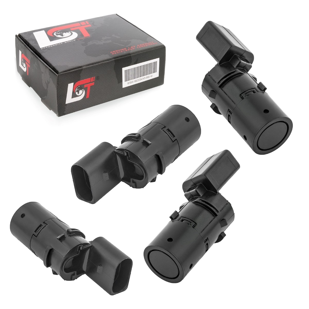 4X PDC Sensor Parking Sensor Ultrasonic Rear For VW T5 TRANSPORTER V