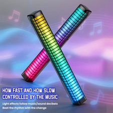 LED RGB Light Bar LED Rhythm Music Sync Sound Control Ambient Lighting Bar Decor