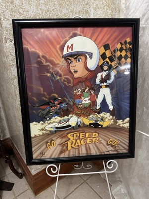 Go Speed Racer Go Lithograph - Signed artist & numbered -2400/3000 1993. Framed.