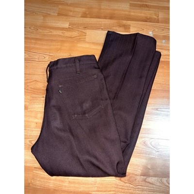 Vintage Levis Pants 100% Dacron Dress Bottoms USA Made Scoville Zipper 34x29