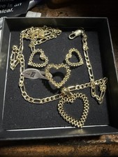 Set cuore Rolex placcato oro 14 carati