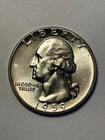 1959 Washington Quarter Silver uncirculated Business Strike US Coin 90% Silver