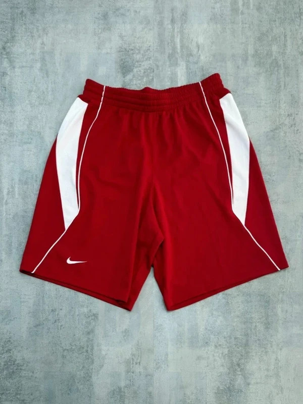 Nike Shorts M Red Dri-Fit Training Gym Running Athletic Sport Shorts