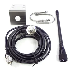 VHF Marine Antenna 156-163Mhz Rubber  Mast Aerial with 5M RG-58 Cable for7868