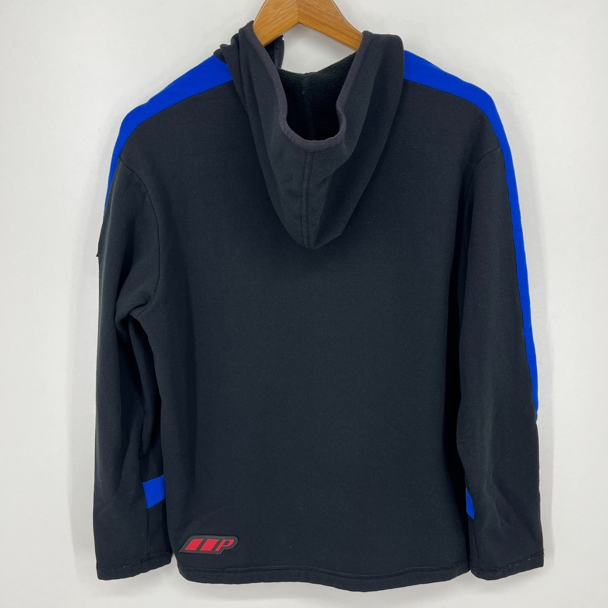 Polo Sport Ralph Lauren 1/4 Zip Hoodie Men's S Black Pullover Vtg