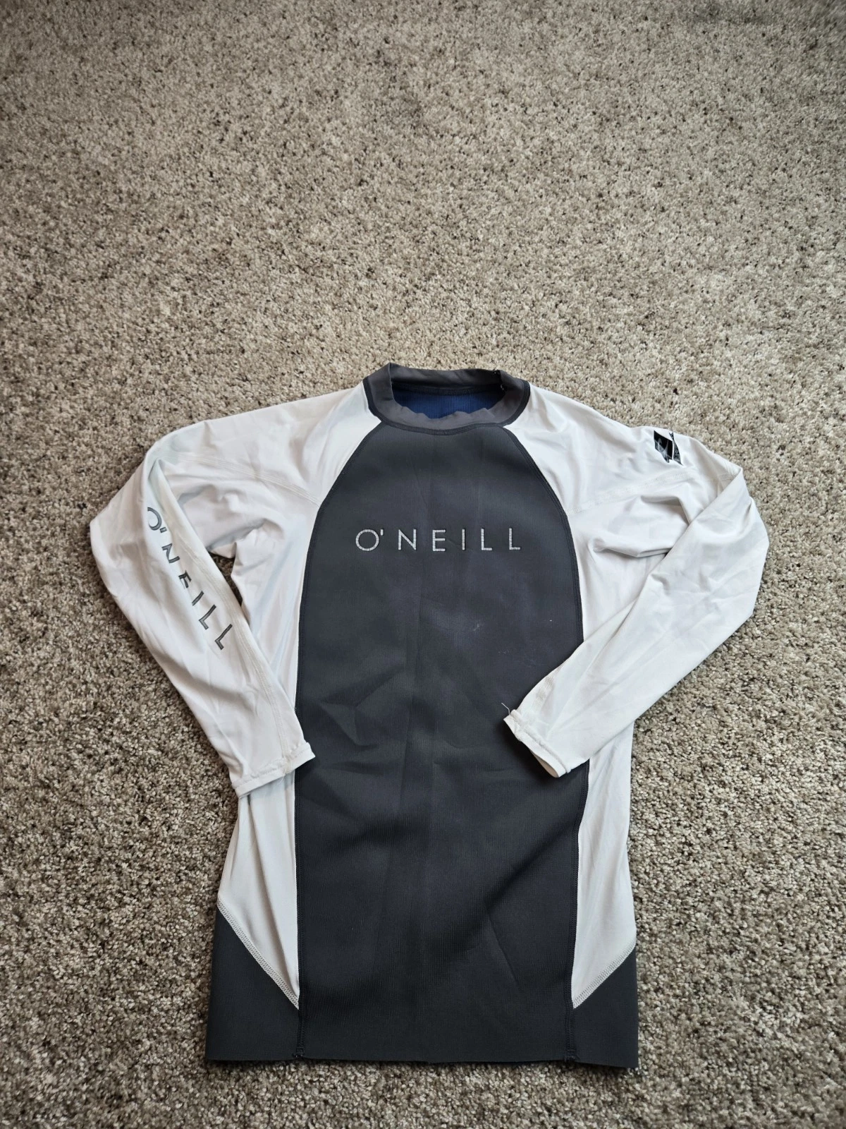 O'Neill Rash Guard Shirt Mens Small Long Sleeve Hyperfreak Skins Tecnhobutter