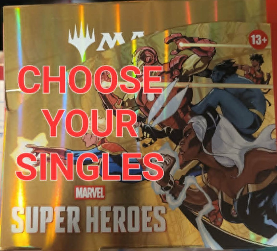 MTG Marvel Super Heroes - Choice of Singles - Pack Fresh - Magic the Gathering