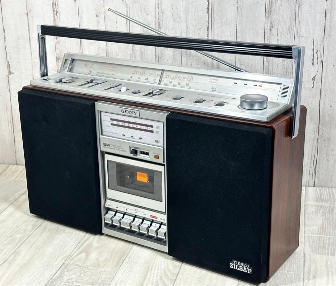SONY CFS-V8 Radio Cassette Recorder Boombox Tested Maintained