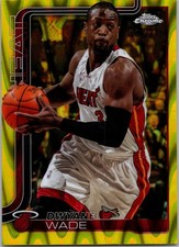 2025 Topps Chrome NBA Dwyane Wade #241 Yellow Wave Refractor 089/275