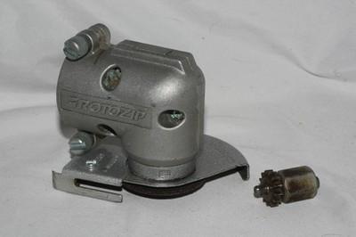 Rotozip Zip Mate ZM101 right angle head attachment with drive gear