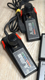 Atari 7800 Console TESTED WORKING + 8 games Lot Bundle with controllers +manuals