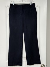 Talbots Newport Woman Dress Pants Trousers 8P Petite Stretchy Navy Pockets