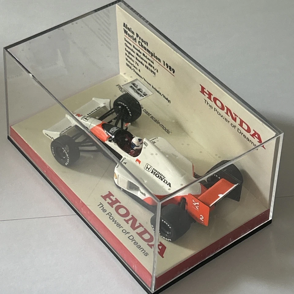 1:43 Minichamps Alain Prost Honda McLaren MP4/5 World Champion 1989 Ltd Ed 250pc - Image 3 of 4