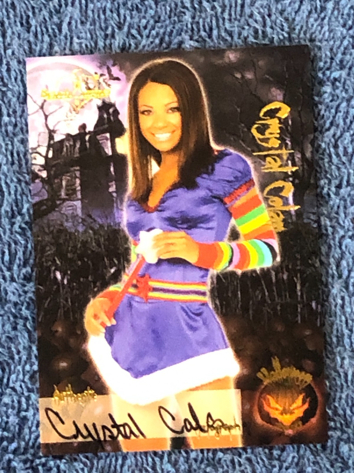 Crystal Colar, Halloween Autograph, #12, 2012, Benchwarmer  card