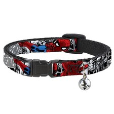 MARVEL COMICS Cat Collar Breakaway with Bell Spider-Man Action ESCAPE IMPOSSIBLE