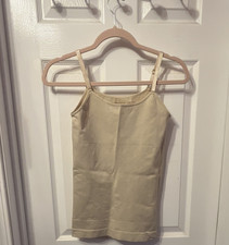 Shapermint Essentials Women s Shaping Stretch Knit Cami Beige L/G Adjustable