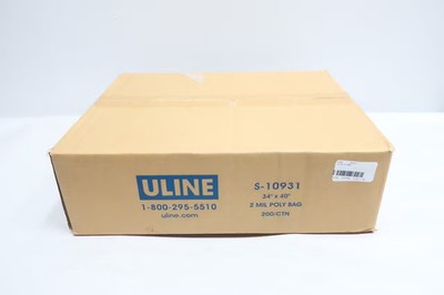 Case Of 200 Uline S-10931 34 X 40'' 2 Mil Industrial Poly Bags