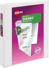 Avery 17012 Durable View Binder, Slant Ring, 1-Inch Cap, 11-Inch x8-1/2-Inch, WE