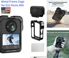 SMALLRIG Aluminum Frame Mount Camera Cage for DJI Osmo 360 w Silicone Lens Cover