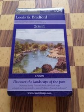 MAPA HISTORYCZNA CASSINI. LEEDS I BRADFORD 1925