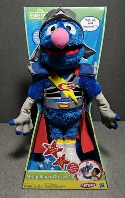 FISHER PRICE SESAME STREET FLYING SUPER GROVER 2.0 NOS 2011 