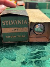 Sylvania Radio Tube With Box Set Of 2 Model 7A6 - NOS - Audio