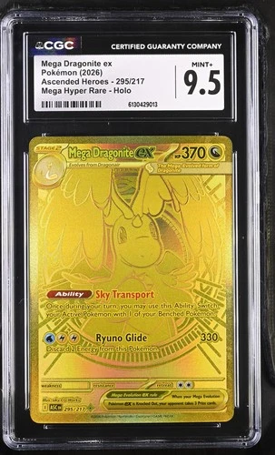 Mega Dragonite EX 295/217 Hyper Rare Holo Pokemon CGC 9.5 Mint+ *013