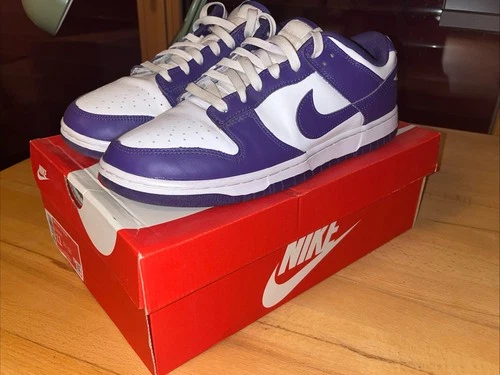 Nike Dunk Low Retro Sneaker, Lila, Größe 45