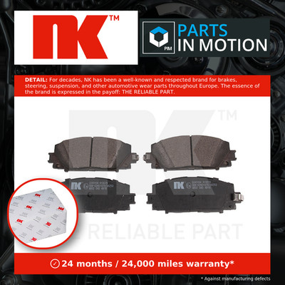 Brake Pads Set fits TOYOTA YARIS 1.3 Front 05 to 12 NK 044650W140 044650W141 New