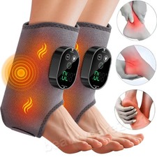2 Pack Electric Foot Ankle Massager Pain Relief 6 Heat Levels, 3 Vibration Modes