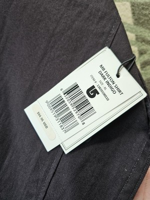 Burton Fulton Indigo Canvas Shirt $68 NWT Extra Large Xl Outdoor