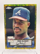 2021 TOPPS CHROME PLAT. ANN. FRED MCGRIFF 02/10 BLACK GOLD 70TH ANNIVERSARY 684